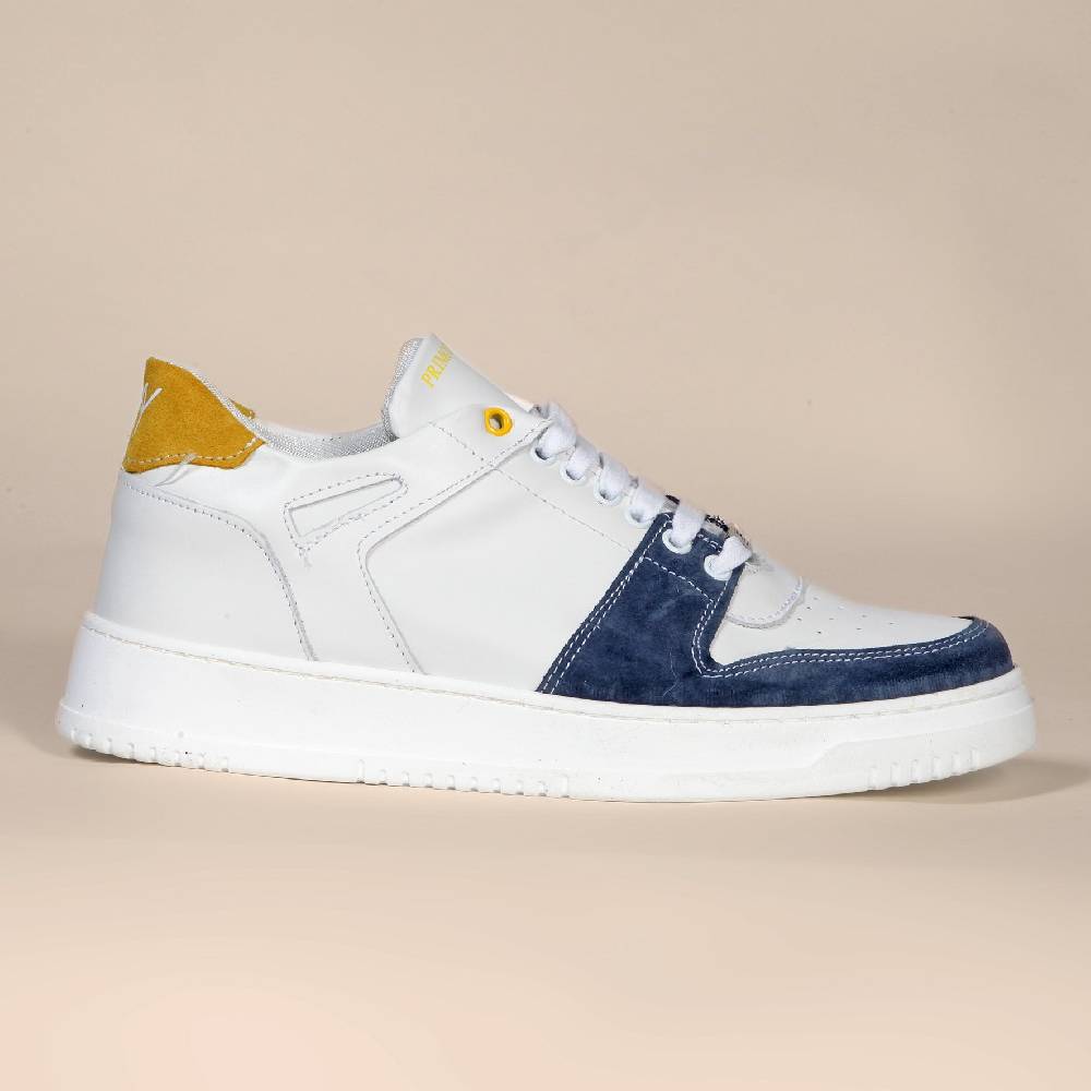 Primo Emporio Sneakers In Pelle Con Banda In Camoscio