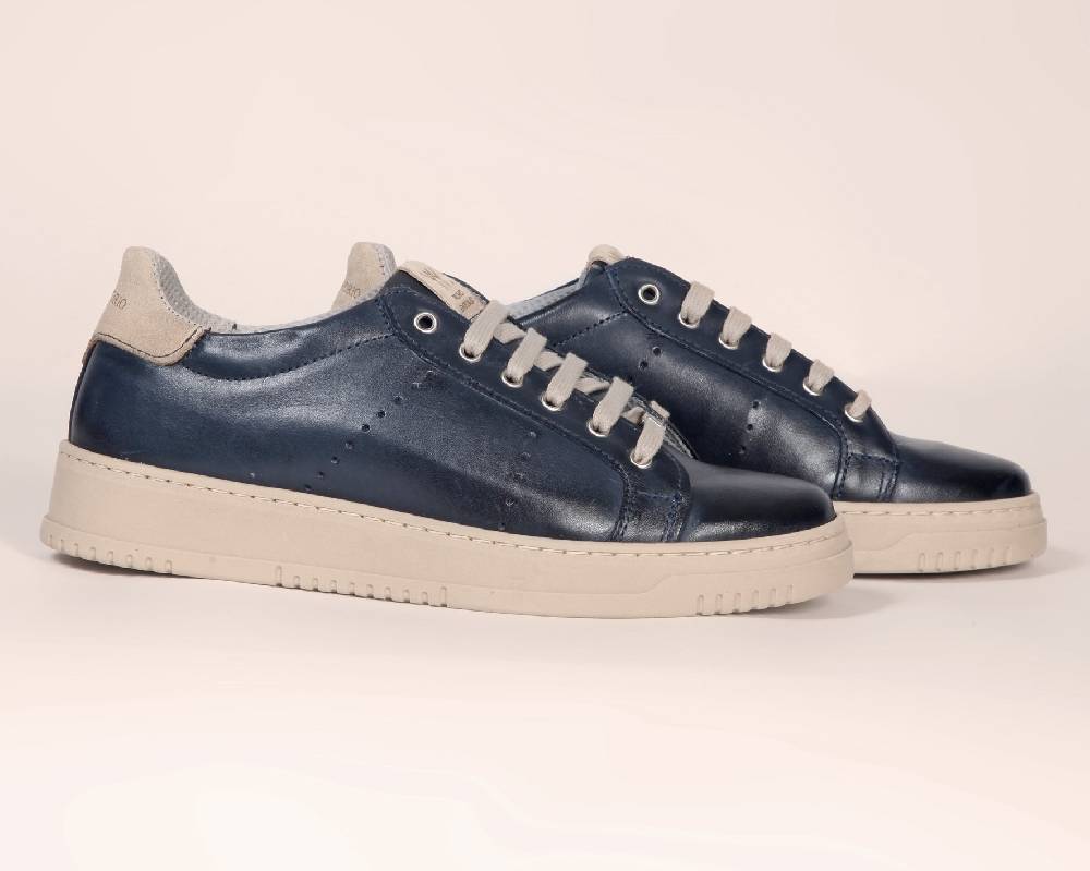 Primo Emporio Sneakers In Pelle Contrasto Giallo Interno