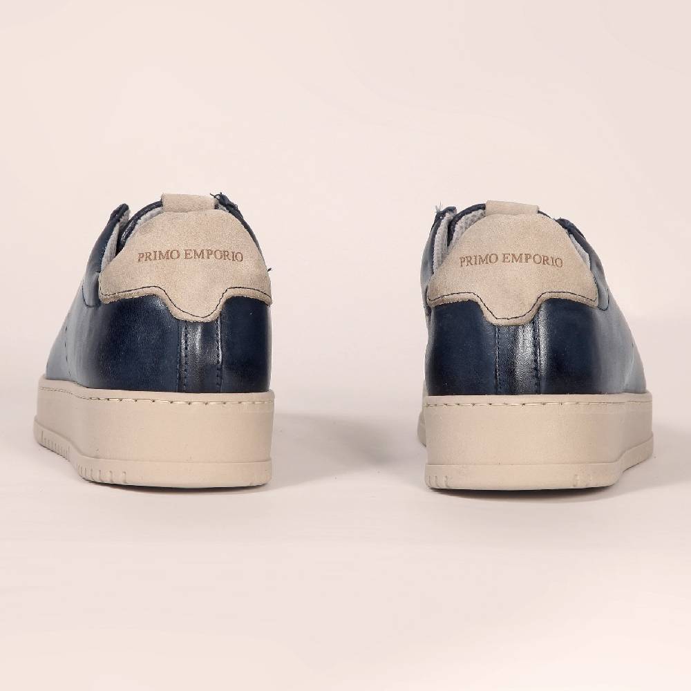 Primo Emporio Sneakers In Pelle Contrasto Giallo Interno