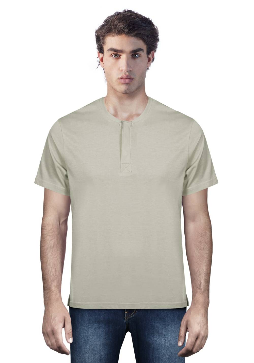 Primo Emporio T-shirt mezza manica con bottoni coperti