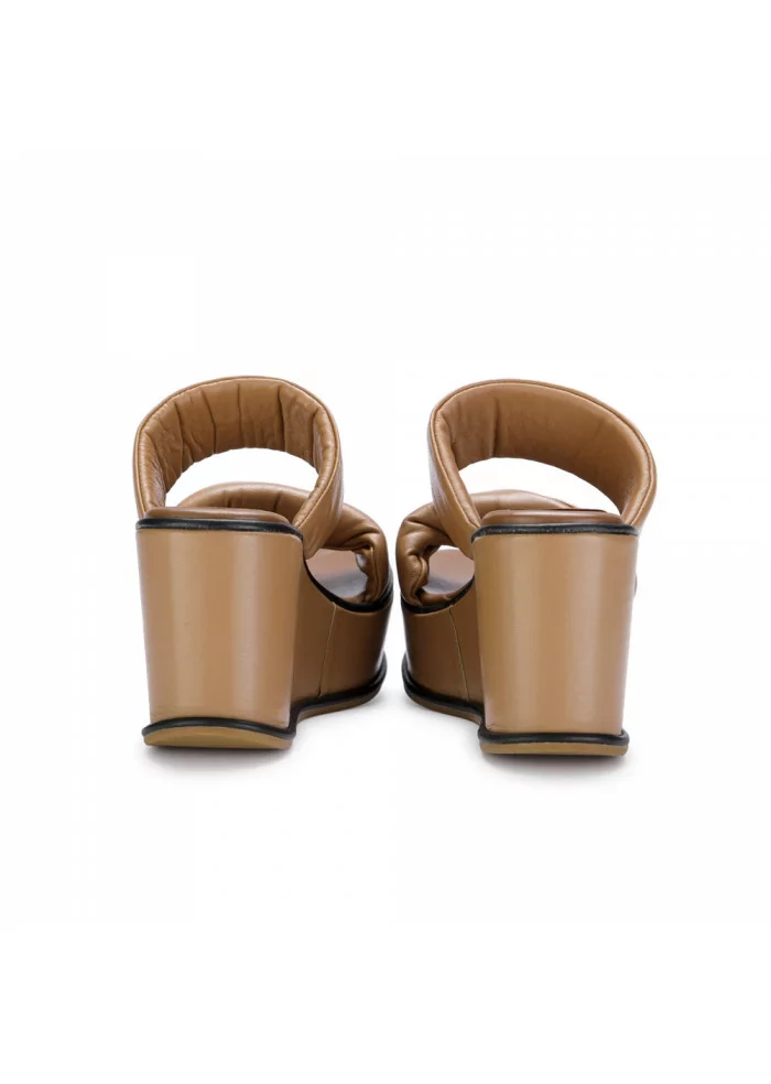 181 | SANDALI ZEPPA TESSA PELLE NAPPA MARRONE