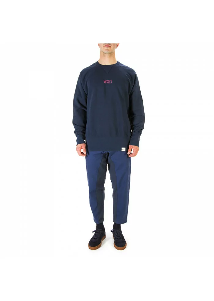 ABBIGLIAMENTO UNISEX FELPA 100% COTONE ORGANICO NAVY BLU WRAD