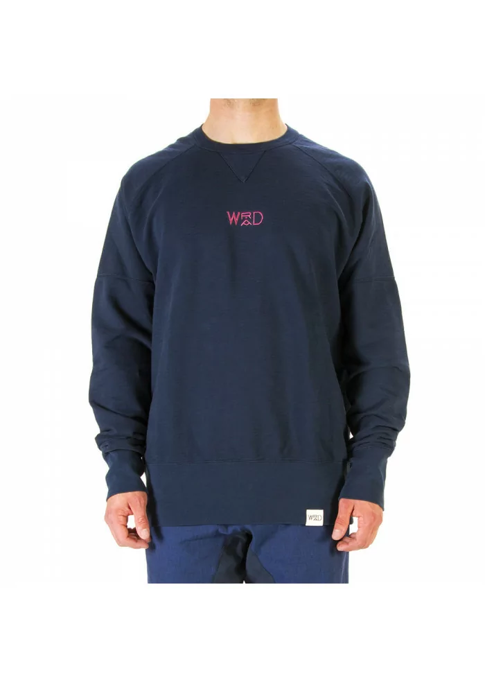 ABBIGLIAMENTO UNISEX FELPA 100% COTONE ORGANICO NAVY BLU WRAD