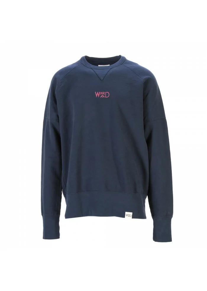 ABBIGLIAMENTO UNISEX FELPA 100% COTONE ORGANICO NAVY BLU WRAD