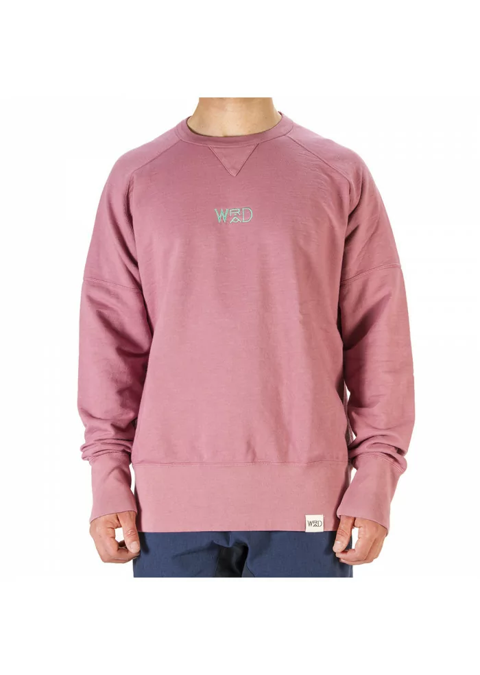 ABBIGLIAMENTO UNISEX FELPA 100% COTONE ORGANICO ROSA ANGURIA WRAD