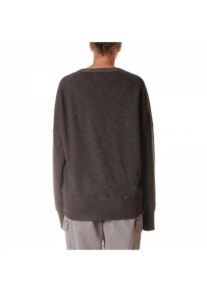 ABBIGLIAMENTO UNISEX FELPA COTONE ORGANICO LOGO GRIGIO WRAD