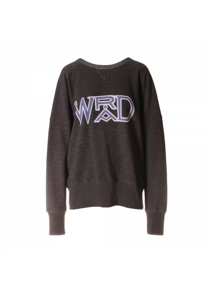 ABBIGLIAMENTO UNISEX FELPA COTONE ORGANICO LOGO GRIGIO WRAD