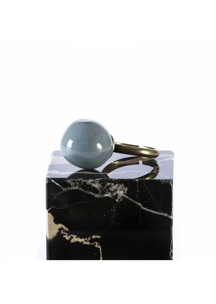 ACCESSORI DONNA ANELLO FATTO A MANO / BIGLIA DI CERAMICA BLU TOLEMAIDE