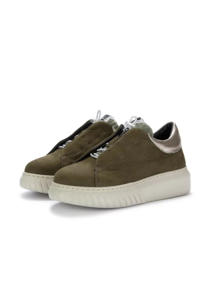 ANDIA FORA | SNEAKERS LIBI PY PELLE NABUK VERDE MILITARE