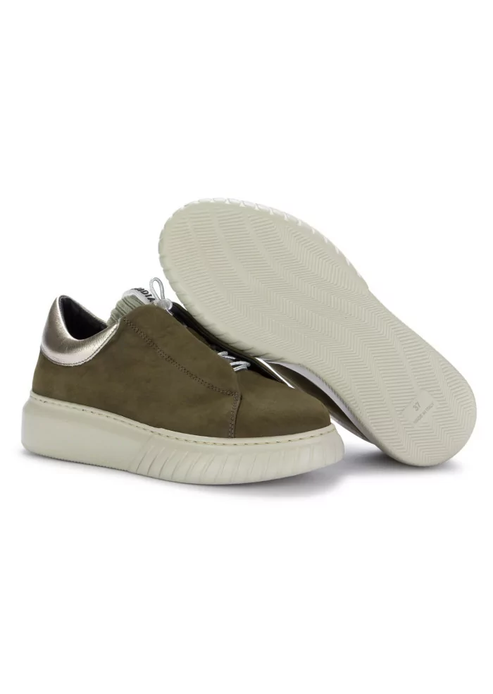 ANDIA FORA | SNEAKERS LIBI PY PELLE NABUK VERDE MILITARE