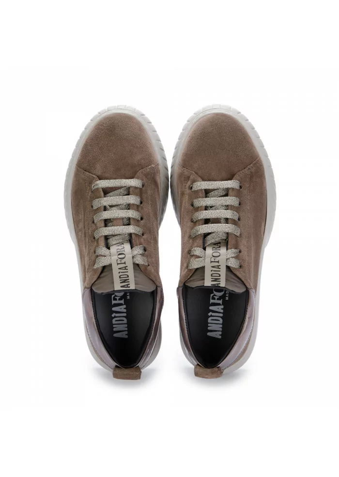ANDIA FORA | SNEAKERS PLATFORM SCAMOSCIATA ZOE C MARRONE