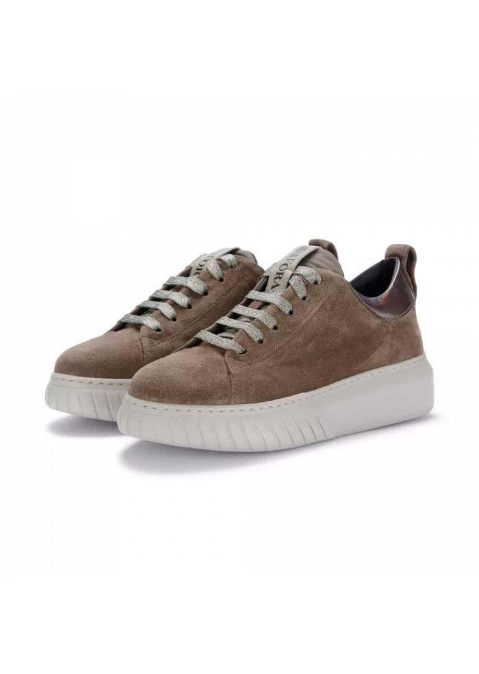 ANDIA FORA | SNEAKERS PLATFORM SCAMOSCIATA ZOE C MARRONE