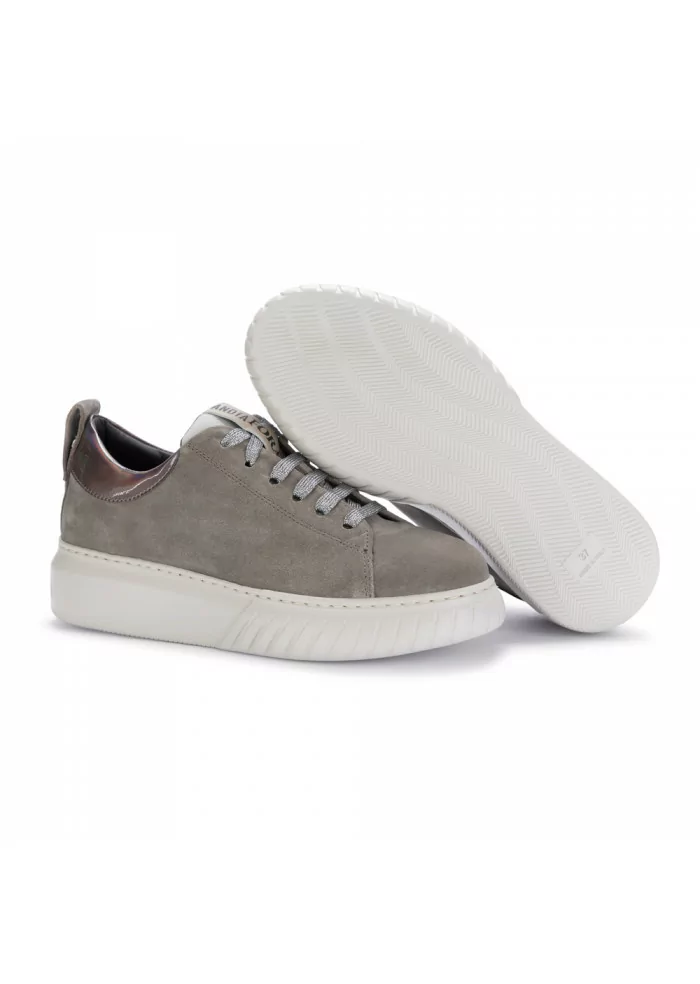 ANDIA FORA | SNEAKERS PLATFORM TOMAIA SCAMOSCIATA GRIGIO
