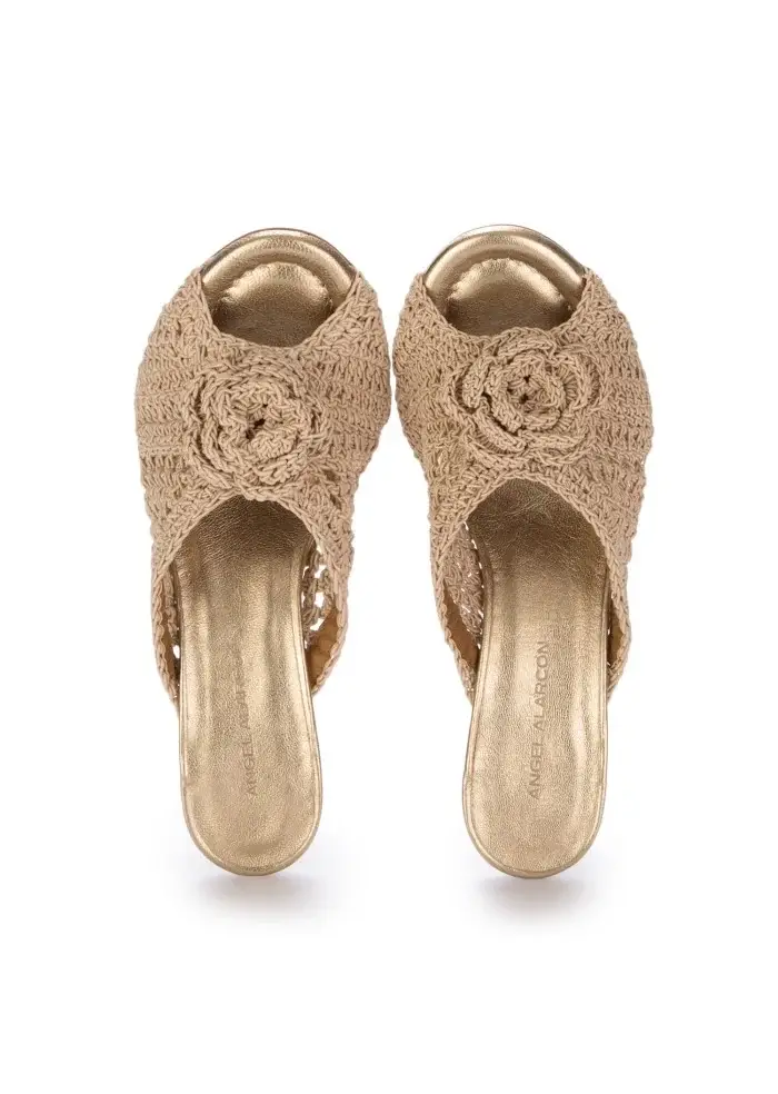 ÀNGEL ALARCÒN | SANDALI CON TACCO KARANE BEIGE