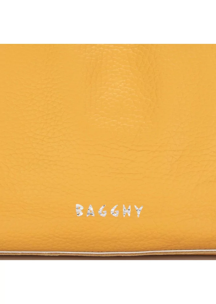 BAGGHY | BORSA A MANO PELLE GIALLO SENAPE