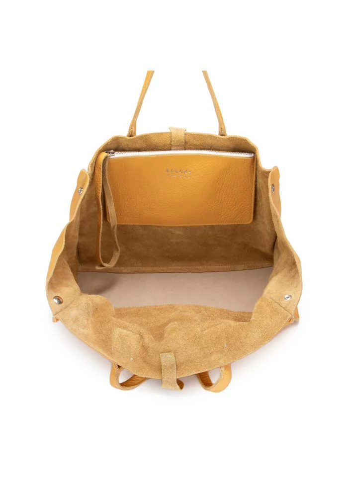 BAGGHY | BORSA A MANO PELLE GIALLO SENAPE