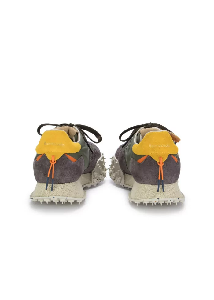 BARRACUDA | SNEAKERS CAMOSCIO NYLON GRIGIO VERDE