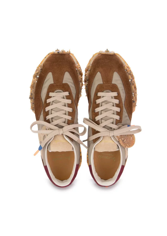 BARRACUDA | SNEAKERS CAMOSCIO NYLON MARRONE TORTORA