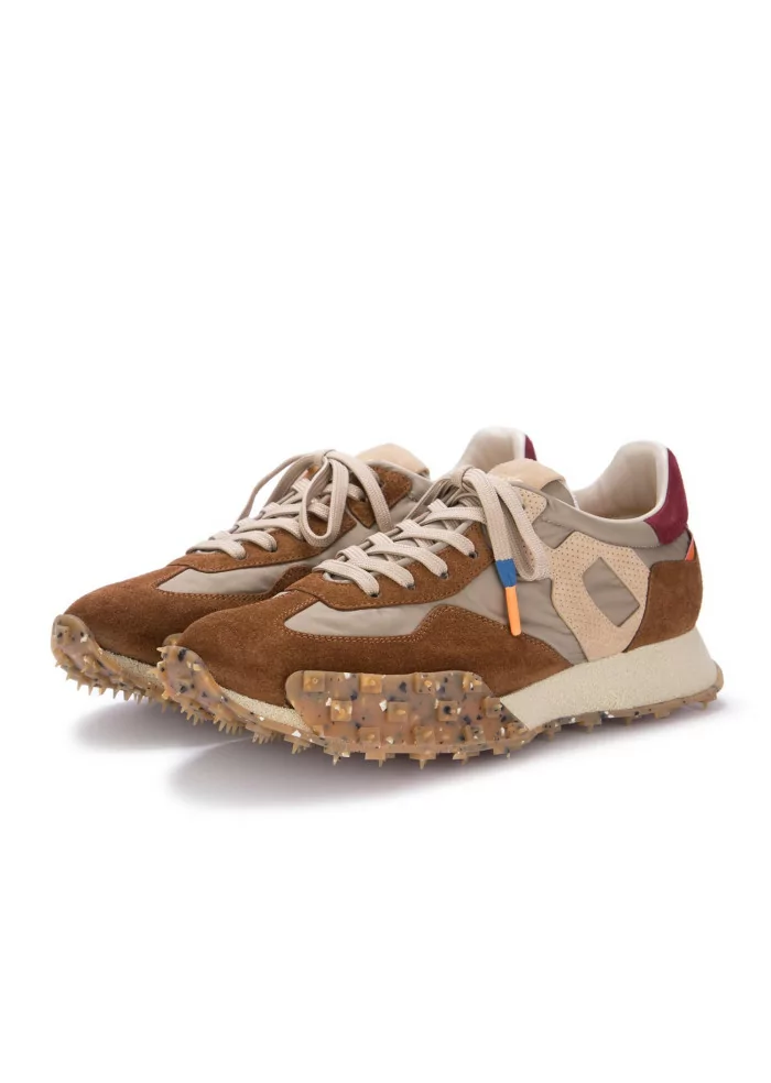 BARRACUDA | SNEAKERS CAMOSCIO NYLON MARRONE TORTORA