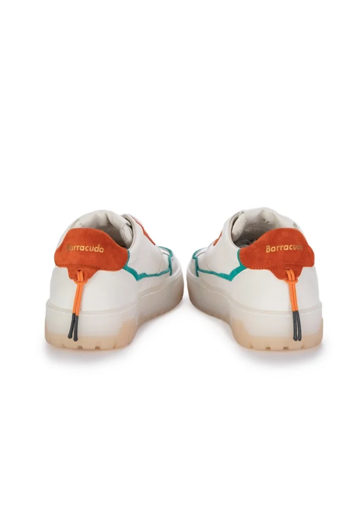 BARRACUDA | SNEAKERS EARVING BIANCO AZZURRO ARANCIONE