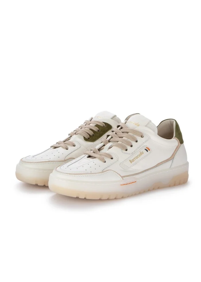 BARRACUDA | SNEAKERS EARVING BIANCO BEIGE VERDE