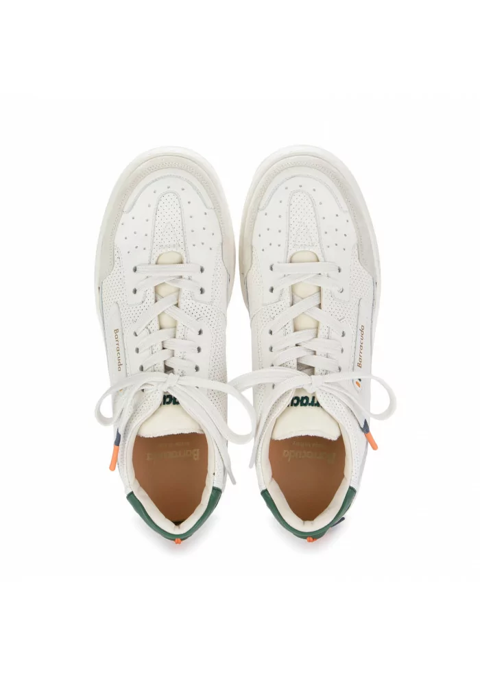 BARRACUDA | SNEAKERS EARVING PELLE BIANCO MARMO