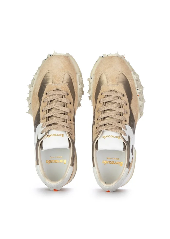 BARRACUDA | SNEAKERS IMPACT BEIGE METALLIZZATO