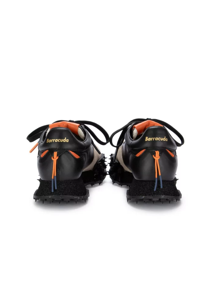 BARRACUDA | SNEAKERS PELLE CAMOSCIO NERO BEIGE