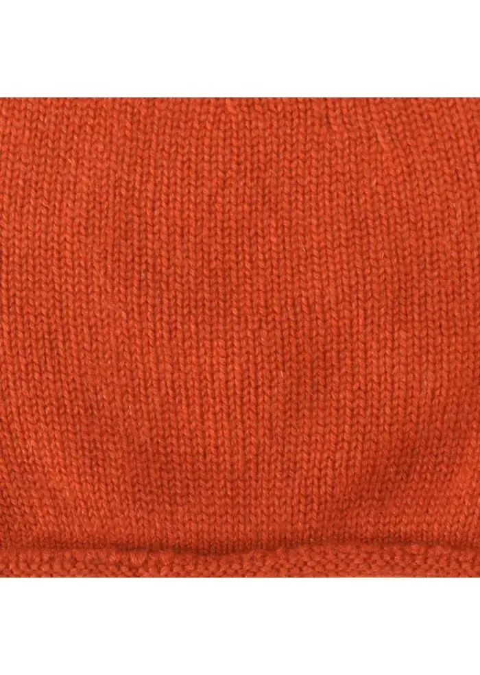 BERRETTO UNISEX RIVIERA CASHMERE | 118R CUPOLA RASATA ARANCIONE