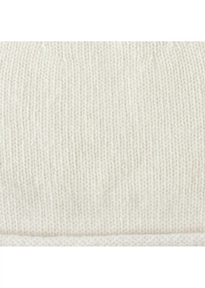 BERRETTO UNISEX RIVIERA CASHMERE | 118R CUPOLA RASATA BIANCO