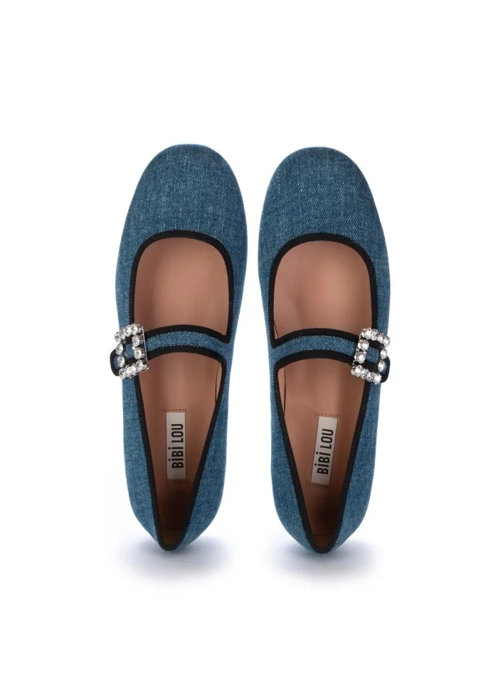 BIBI LOU | BALLERINE LACCETTO BLU JEANS