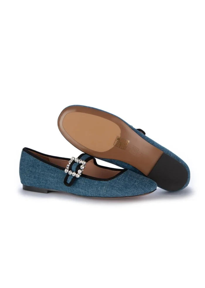 BIBI LOU | BALLERINE LACCETTO BLU JEANS