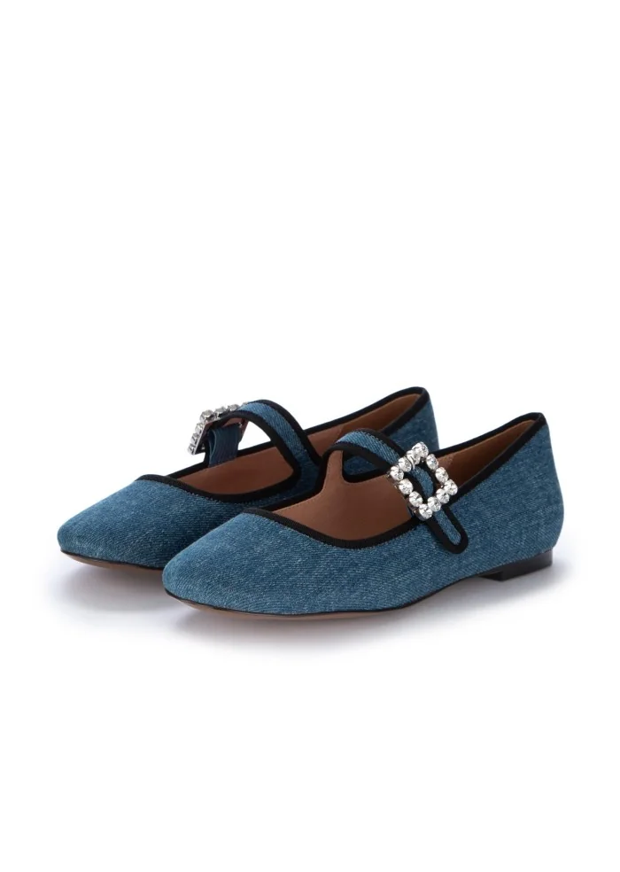 BIBI LOU | BALLERINE LACCETTO BLU JEANS