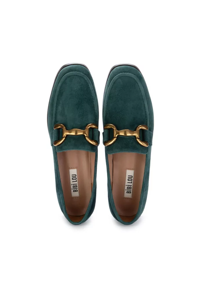 BIBI LOU | MOCASSINI ZAGREB CAMOSCIO VERDE SCURO