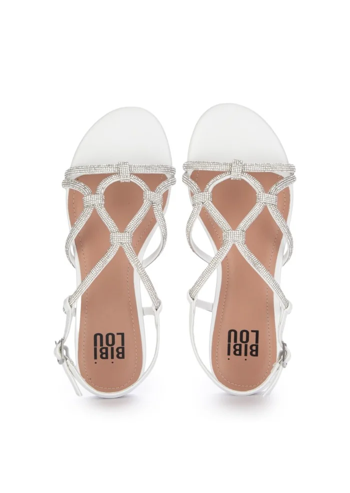 BIBI LOU | SANDALI INTRECCIATI BIANCO ARGENTO