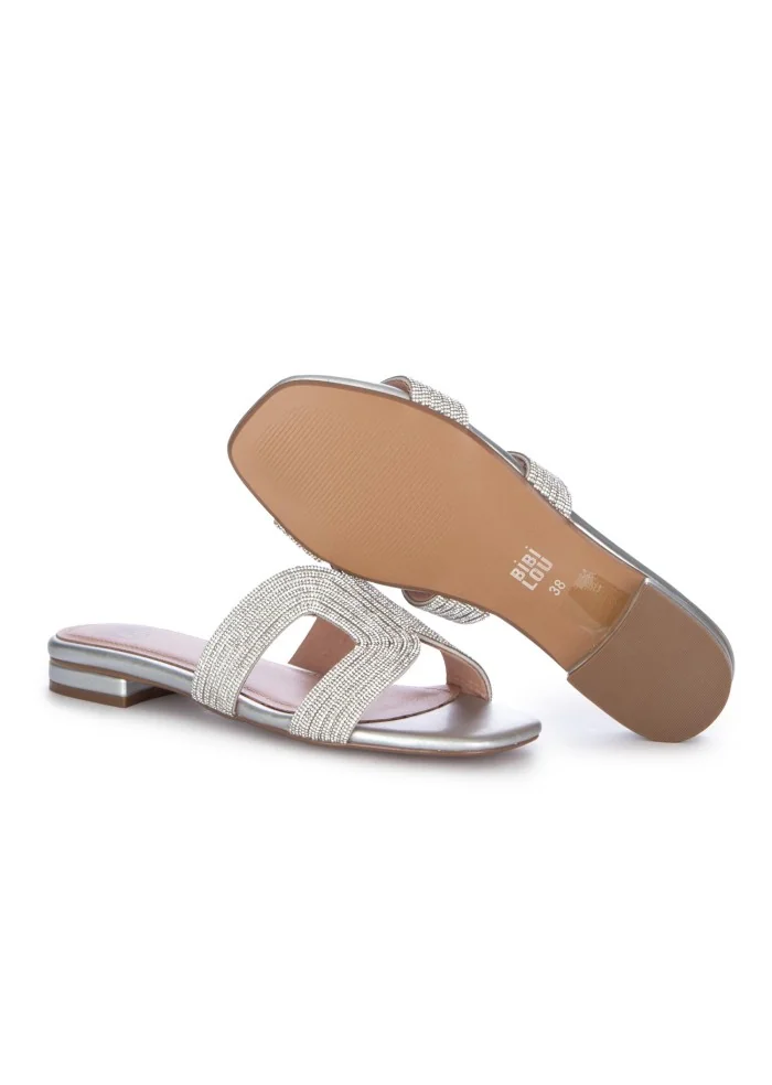 BIBI LOU | SANDALI STRASS ARGENTO