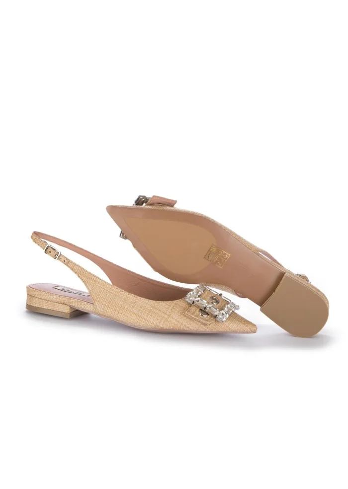 BIBI LOU | SLINGBACK BRILLANTI BEIGE