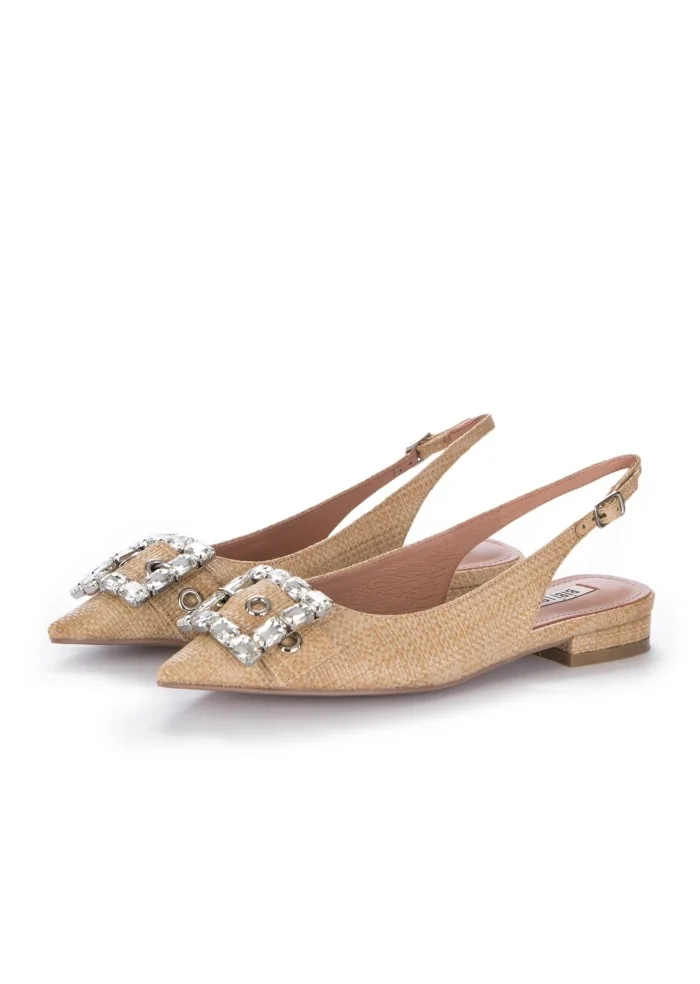 BIBI LOU | SLINGBACK BRILLANTI BEIGE