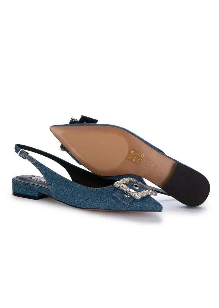 BIBI LOU | SLINGBACK BRILLANTI BLU JEANS