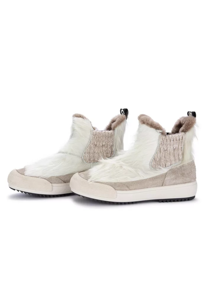 BNG REAL SHOES | CHELSEA LA YETI BEATLES BIANCO TAUPE