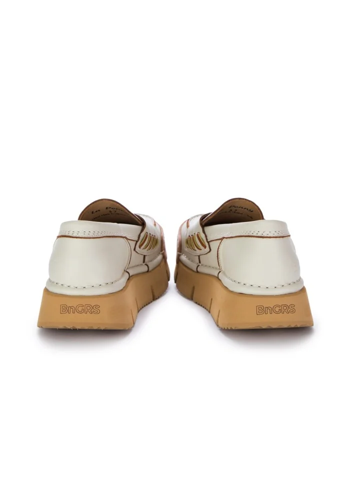 BNG REAL SHOES | MOCASSINI LA PENNY HIGH BIANCO