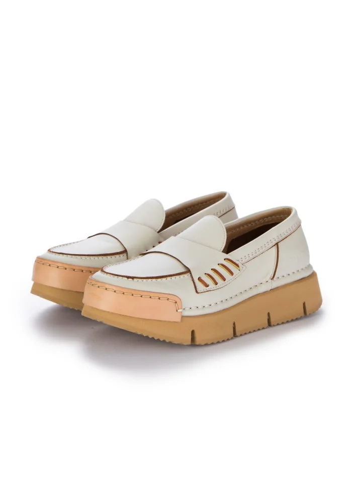 BNG REAL SHOES | MOCASSINI LA PENNY HIGH BIANCO
