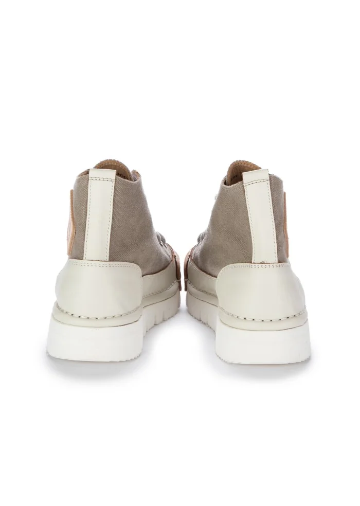 BNG REAL SHOES | SNEAKERS LA COCCO HIGH GRIGIO TORTORA PANNA