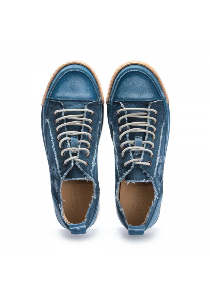 BNG REAL SHOES | SNEAKERS "LA JEANS" CANVAS BLU