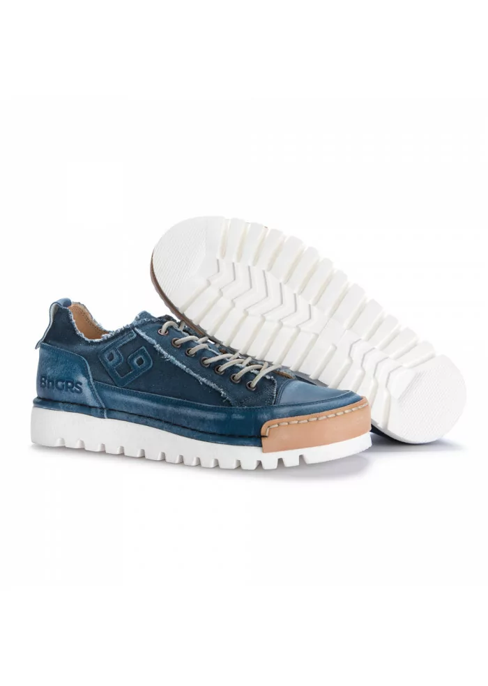 BNG REAL SHOES | SNEAKERS "LA JEANS" CANVAS BLU