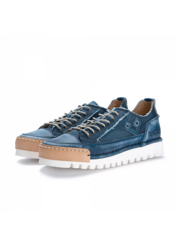 BNG REAL SHOES | SNEAKERS "LA JEANS" CANVAS BLU