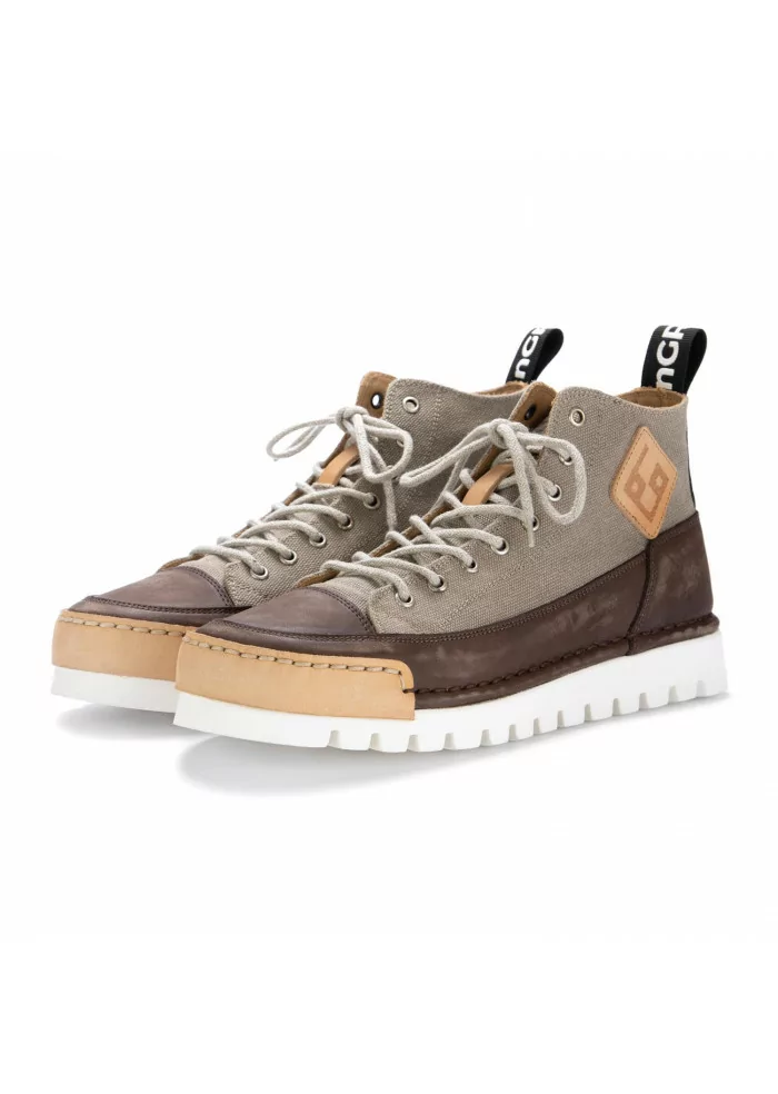 BNG REAL SHOES | SNEAKERS LA MOKA CANVAS HIGH MARRONE CACHI