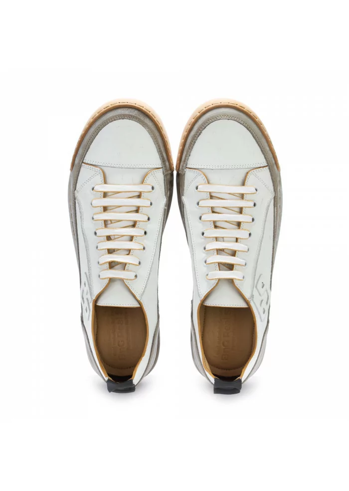BnG REAL SHOES | SNEAKERS "LA MOKACCINO" BIANCO GRIGIO
