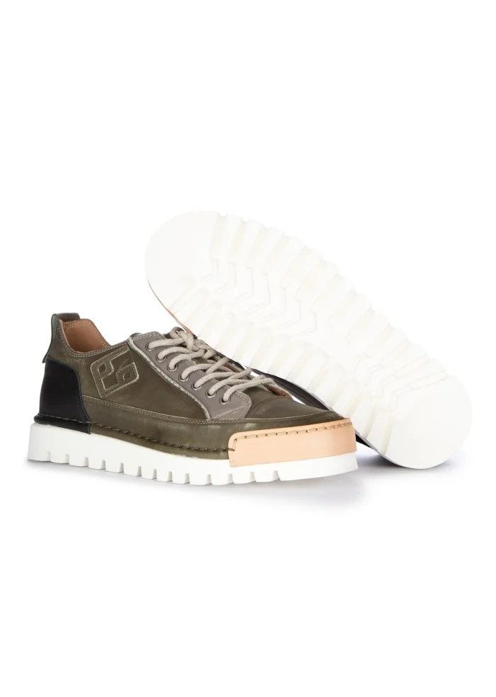 BNG REAL SHOES | SNEAKERS LA PATCH MILITARE VERDE