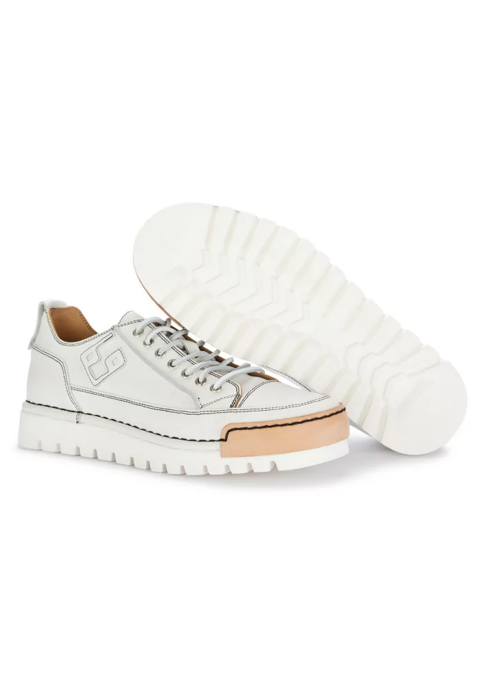 BNG REAL SHOES | SNEAKERS LA VINTAGE PELLE BIANCO